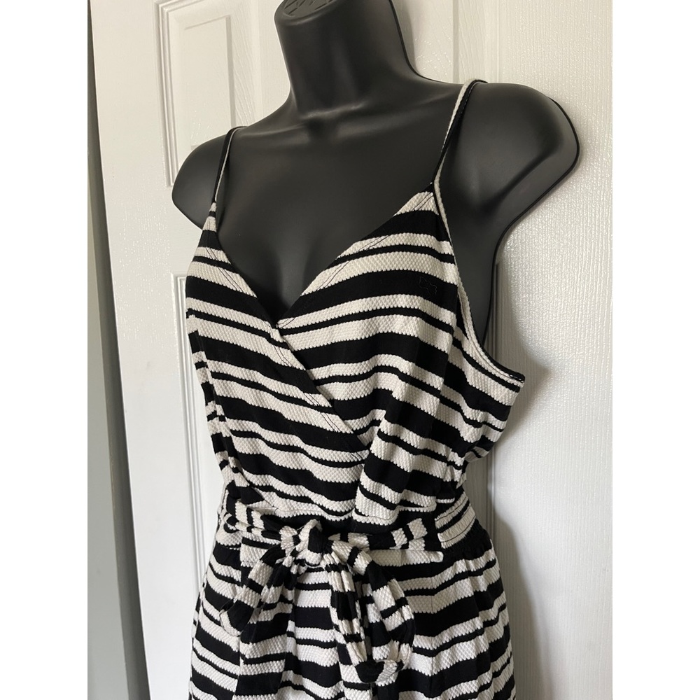Black and White Striped Mini Dress, EUC, size L